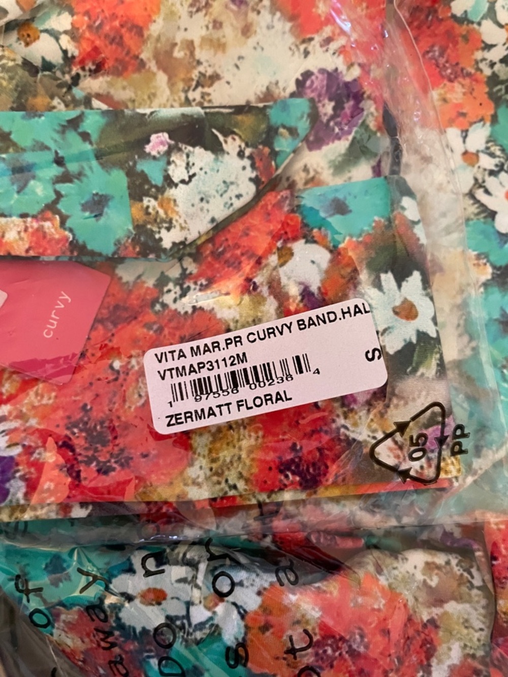 Cosabella Floral One-Piece Swimsuit - Teal, Coral & White - Picture 8 of 9